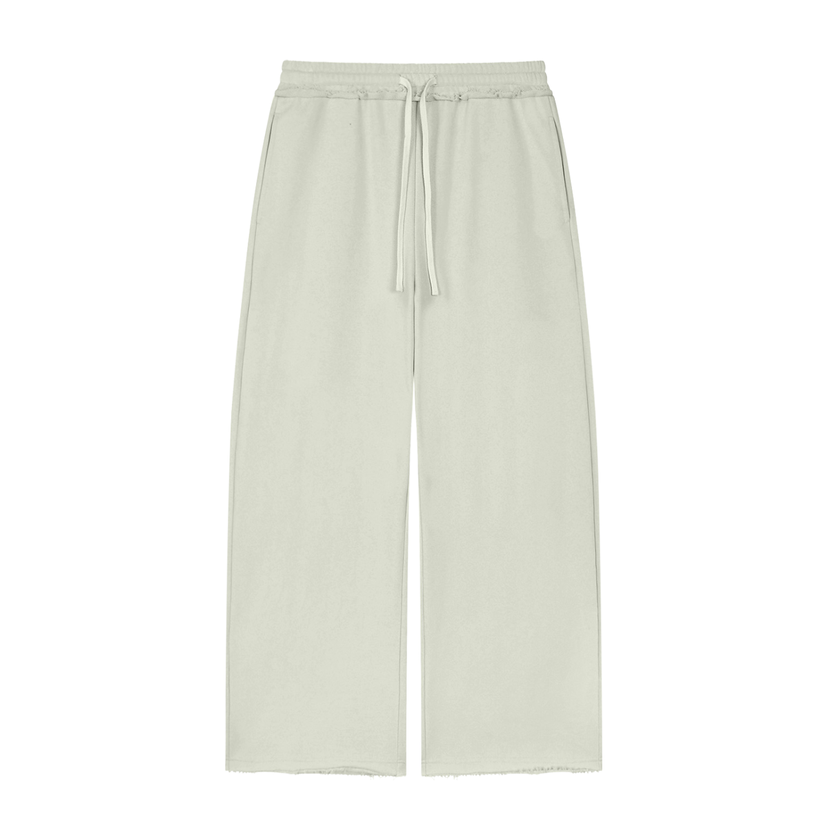 BORN BAD Raw-Edge Co-ord — Zip Hoodie & Wide-Leg Trousers