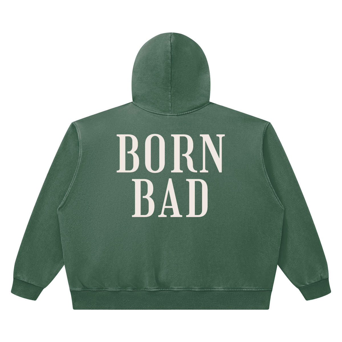 BORN BAD Heavyweight Washed Co-ord — Boxy Hoodie & Joggers