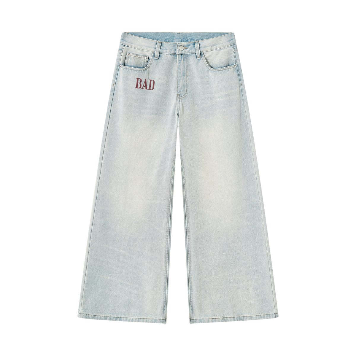 BORN BAD Sunfade Wide-Leg Jeans