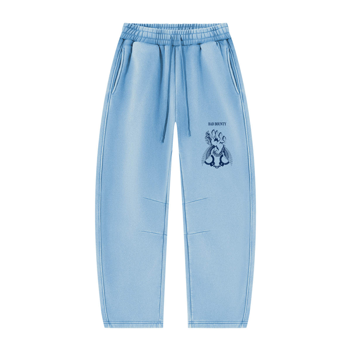 CORE Crest Washed Co-ord — Boxy Hoodie & Barrel-Leg Sweatpants