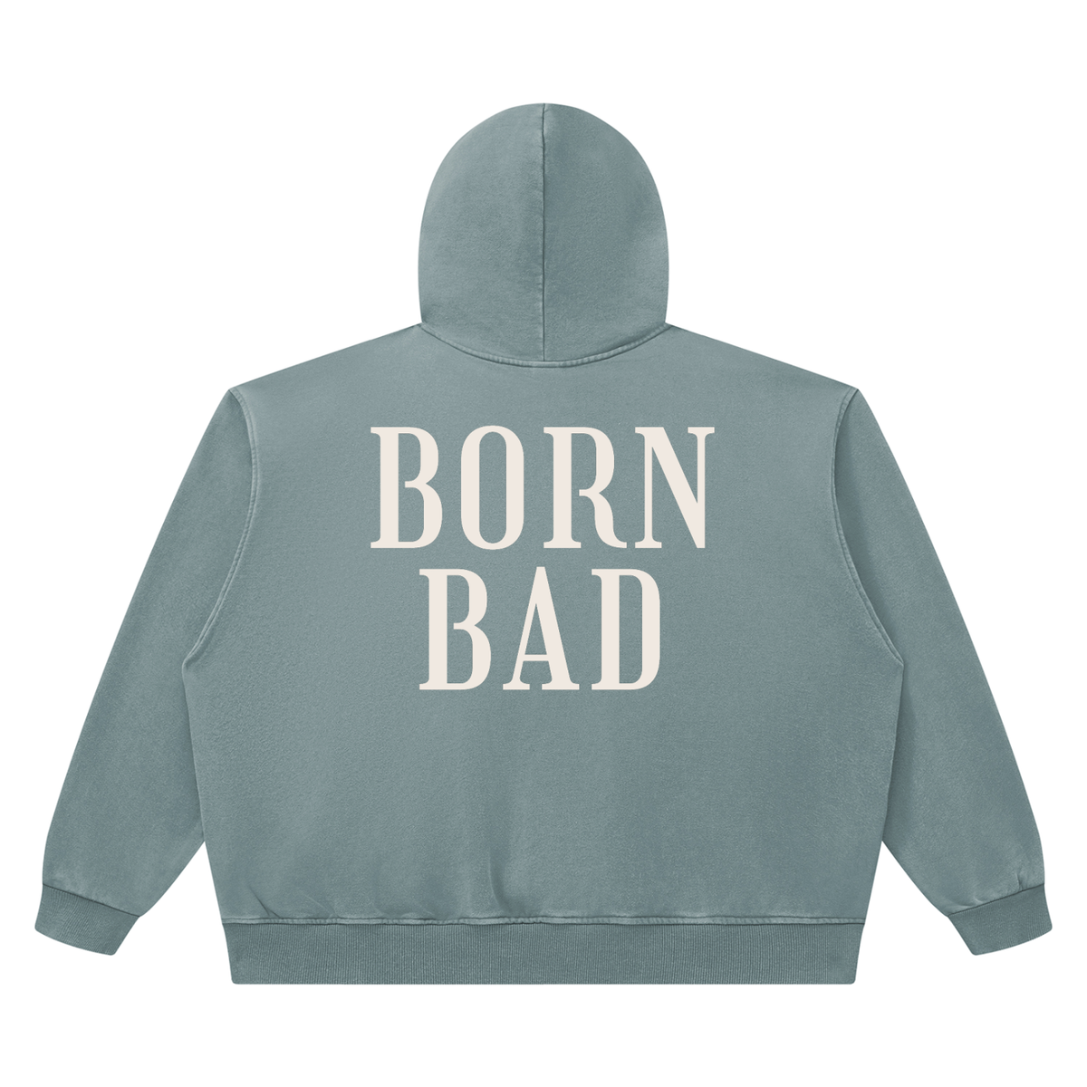 BORN BAD Heavyweight Washed Co-ord — Boxy Hoodie & Joggers