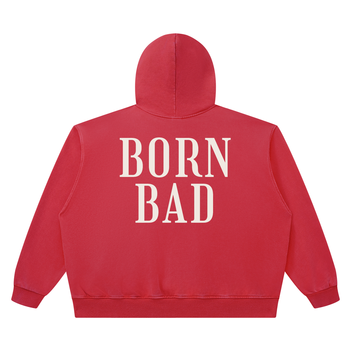 BORN BAD Heavyweight Washed Co-ord — Boxy Hoodie & Joggers