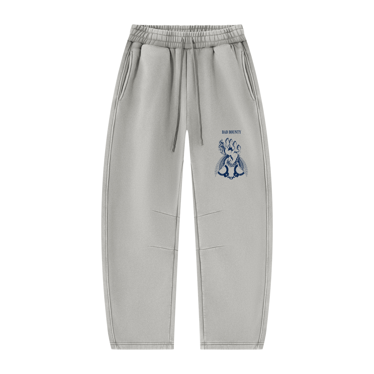 CORE Crest Washed Co-ord — Boxy Hoodie & Barrel-Leg Sweatpants
