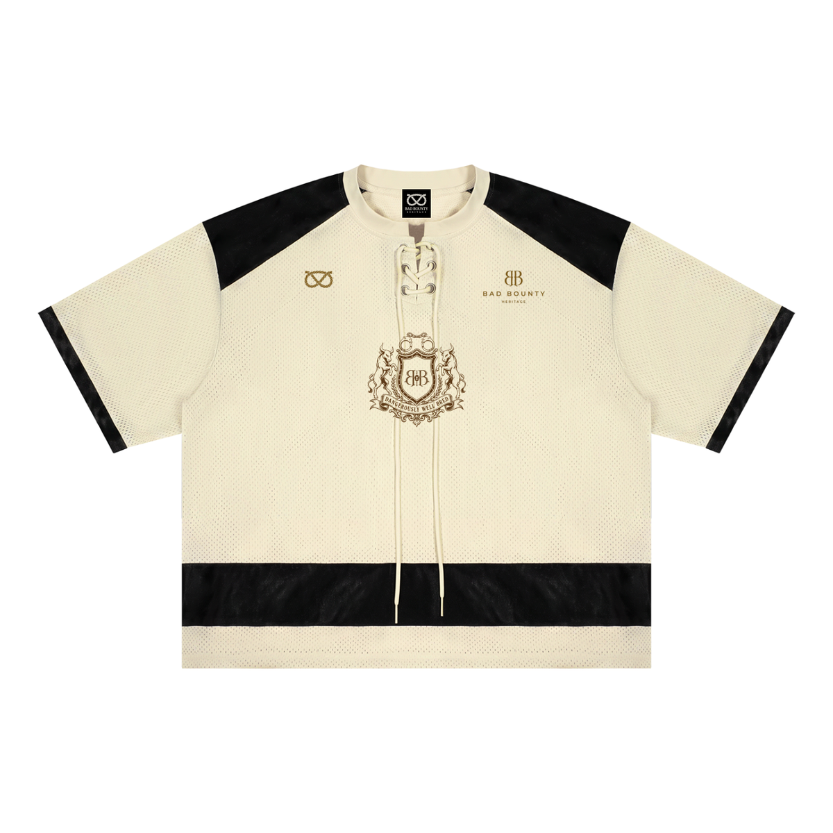 HERITAGE Crest Lace-Up Mesh Jersey
