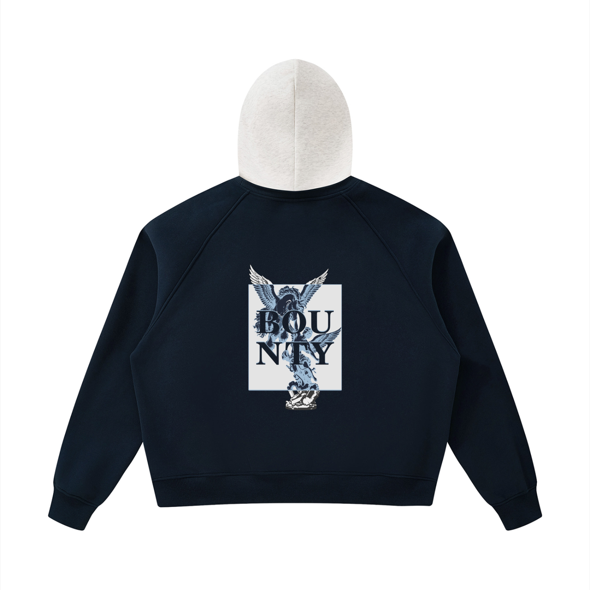 BORN BAD Pegasus Contrast-Hood Fleece Hoodie