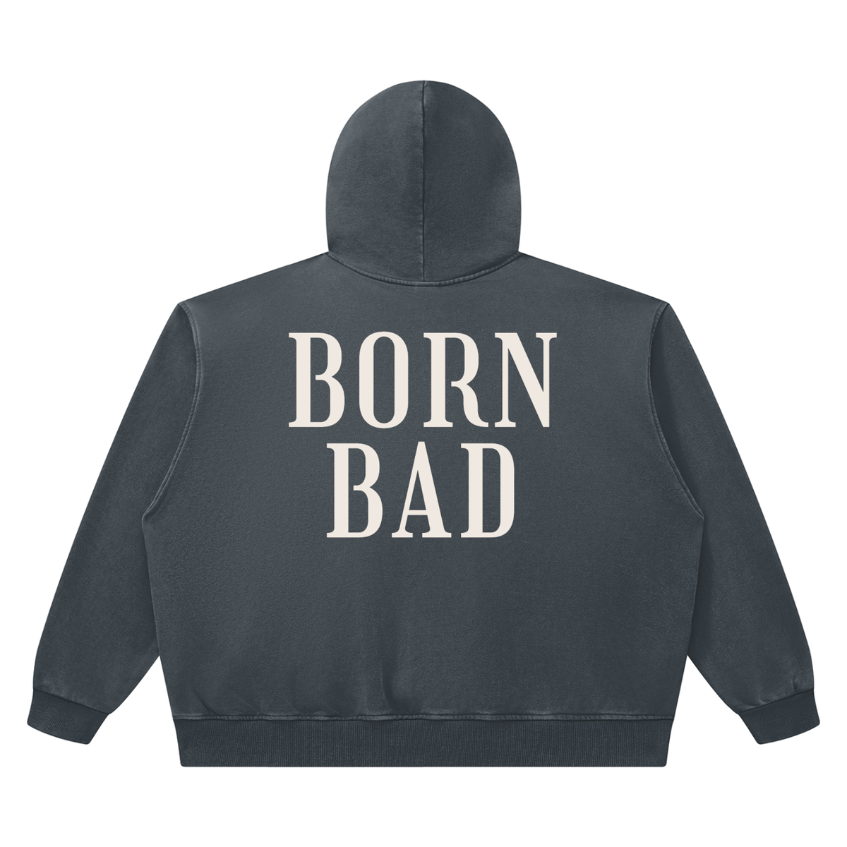 BORN BAD Heavyweight Washed Co-ord — Boxy Hoodie & Joggers