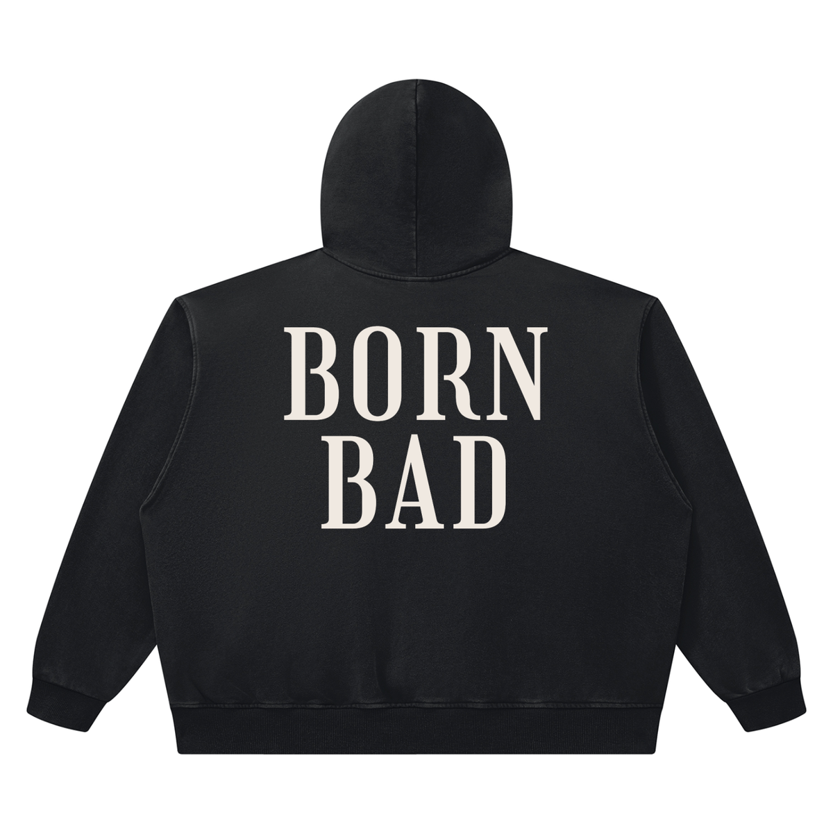 BORN BAD Heavyweight Washed Co-ord — Boxy Hoodie & Joggers
