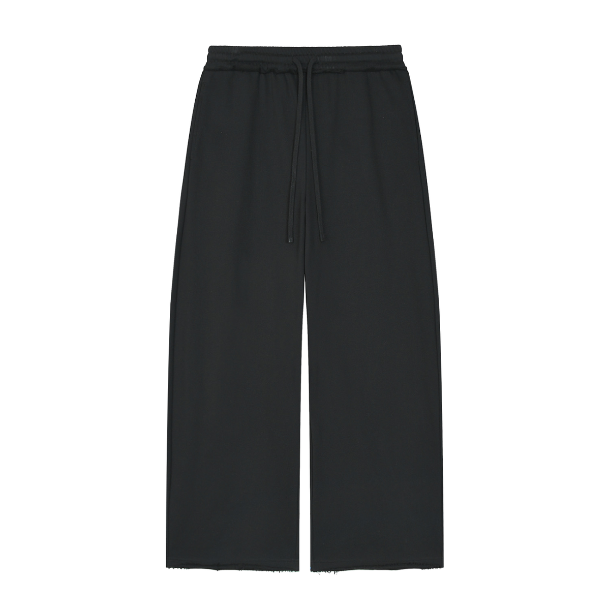 BORN BAD Raw-Edge Co-ord — Zip Hoodie & Wide-Leg Trousers