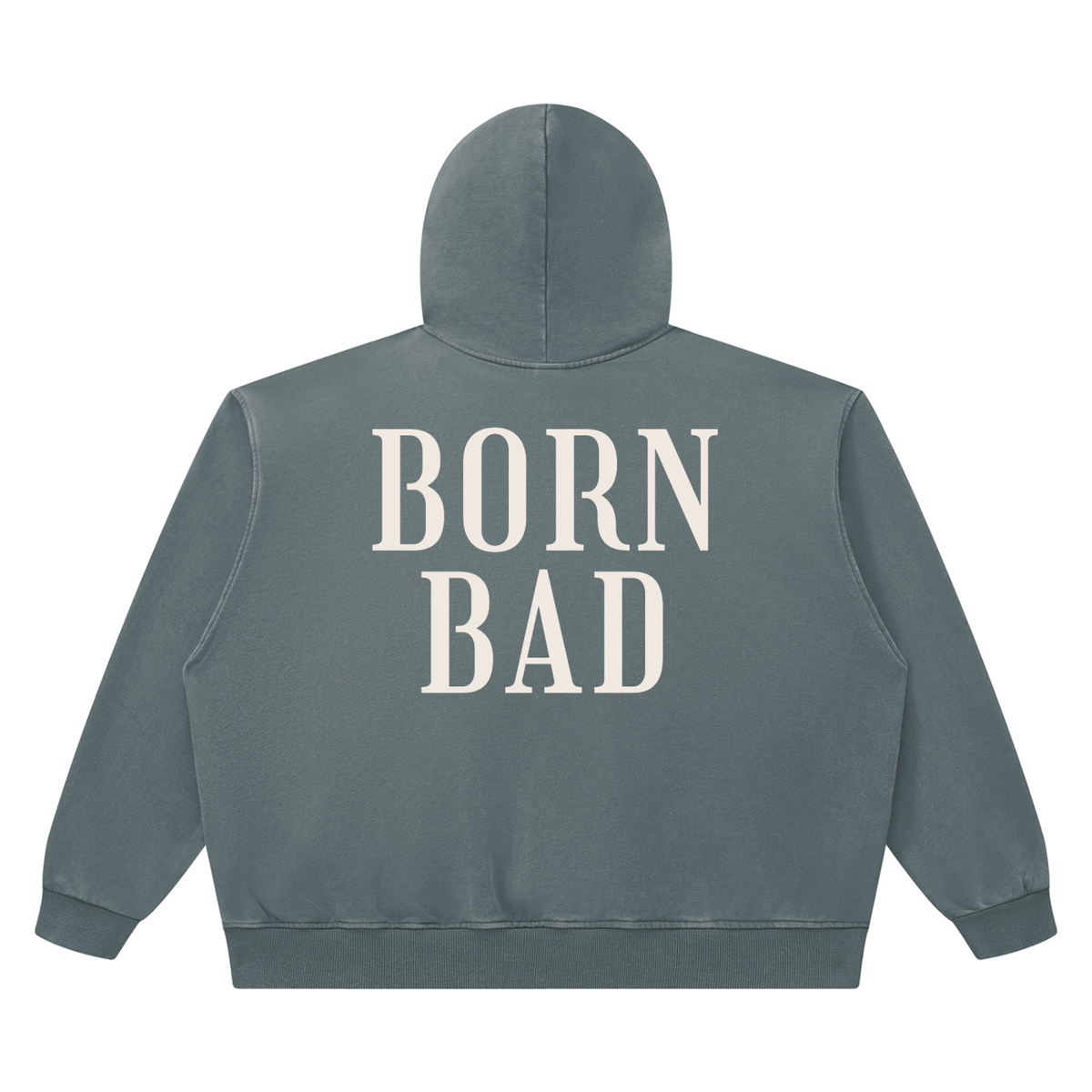 BORN BAD Heavyweight Washed Co-ord — Boxy Hoodie & Joggers
