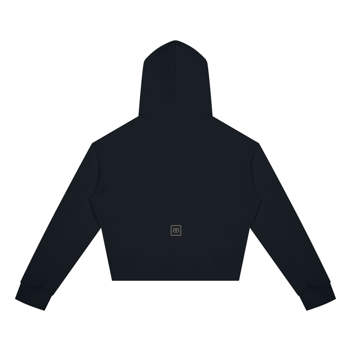 CORE Framed Monogram Cropped Zip Hoodie