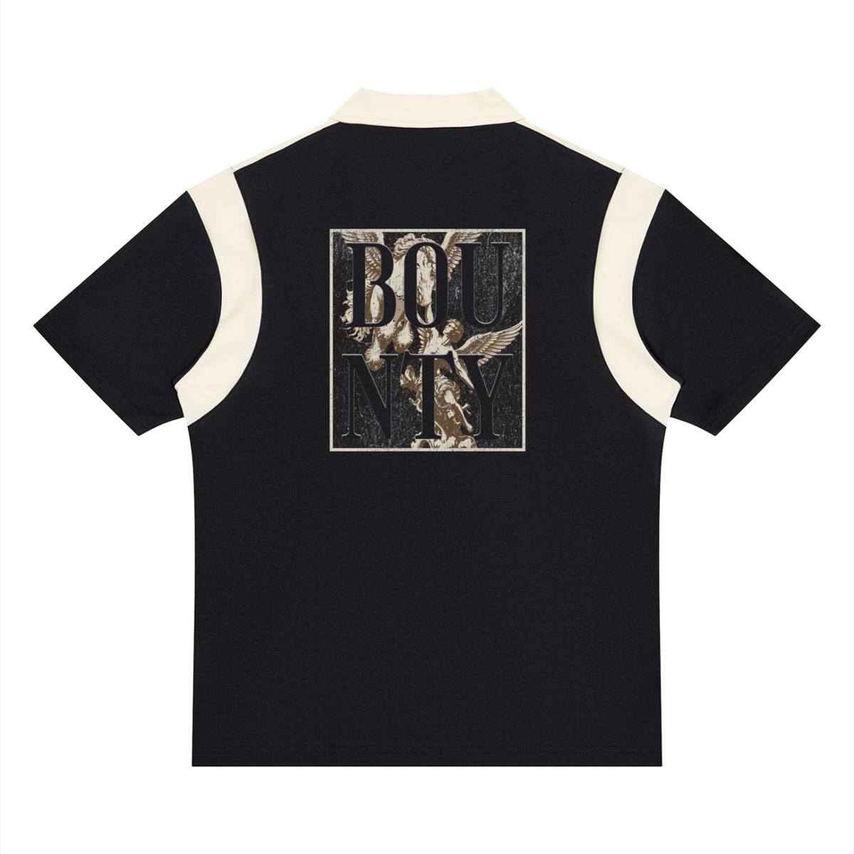 BORN BAD Pegasus Court Panel Quarter-Zip Polo