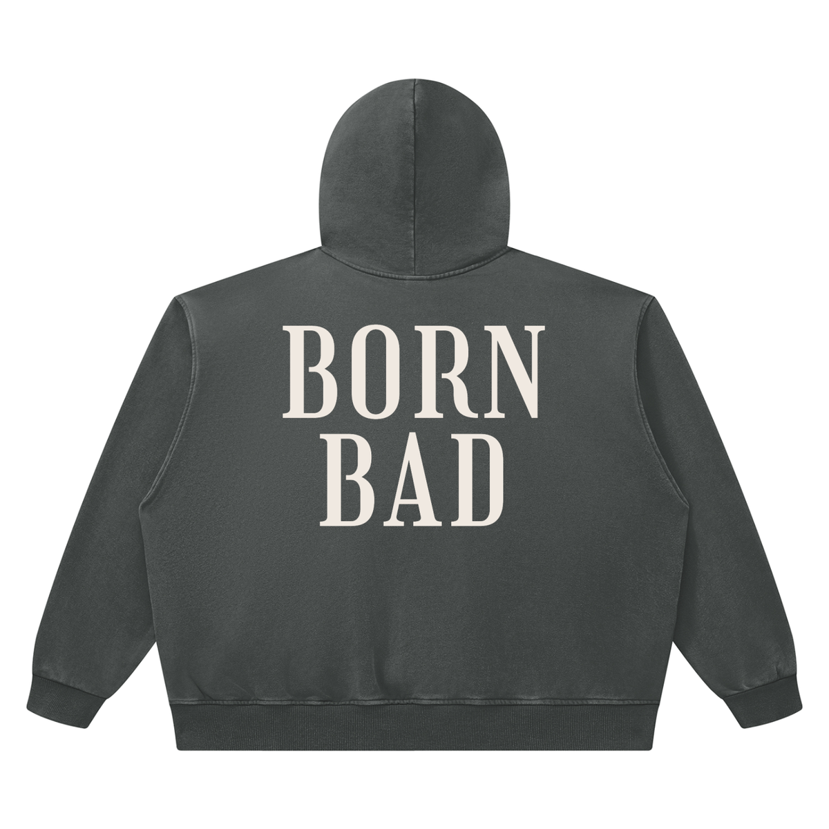 BORN BAD Heavyweight Washed Co-ord — Boxy Hoodie & Joggers